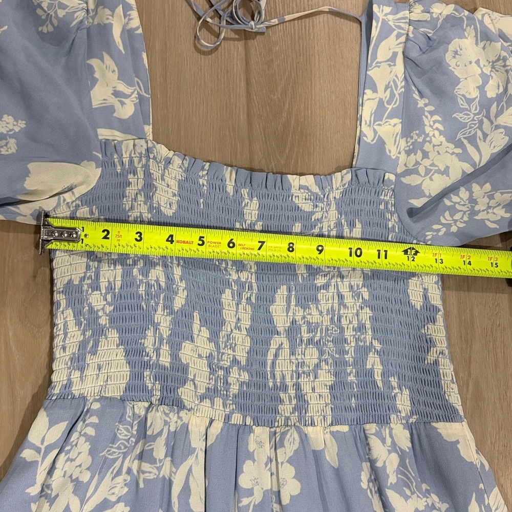 Reformation Fable Floral Smocked Midi Dress – Size Large - Picture 7 of 8